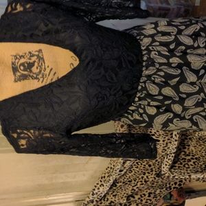 Cute comfortable below the knee lace top dress